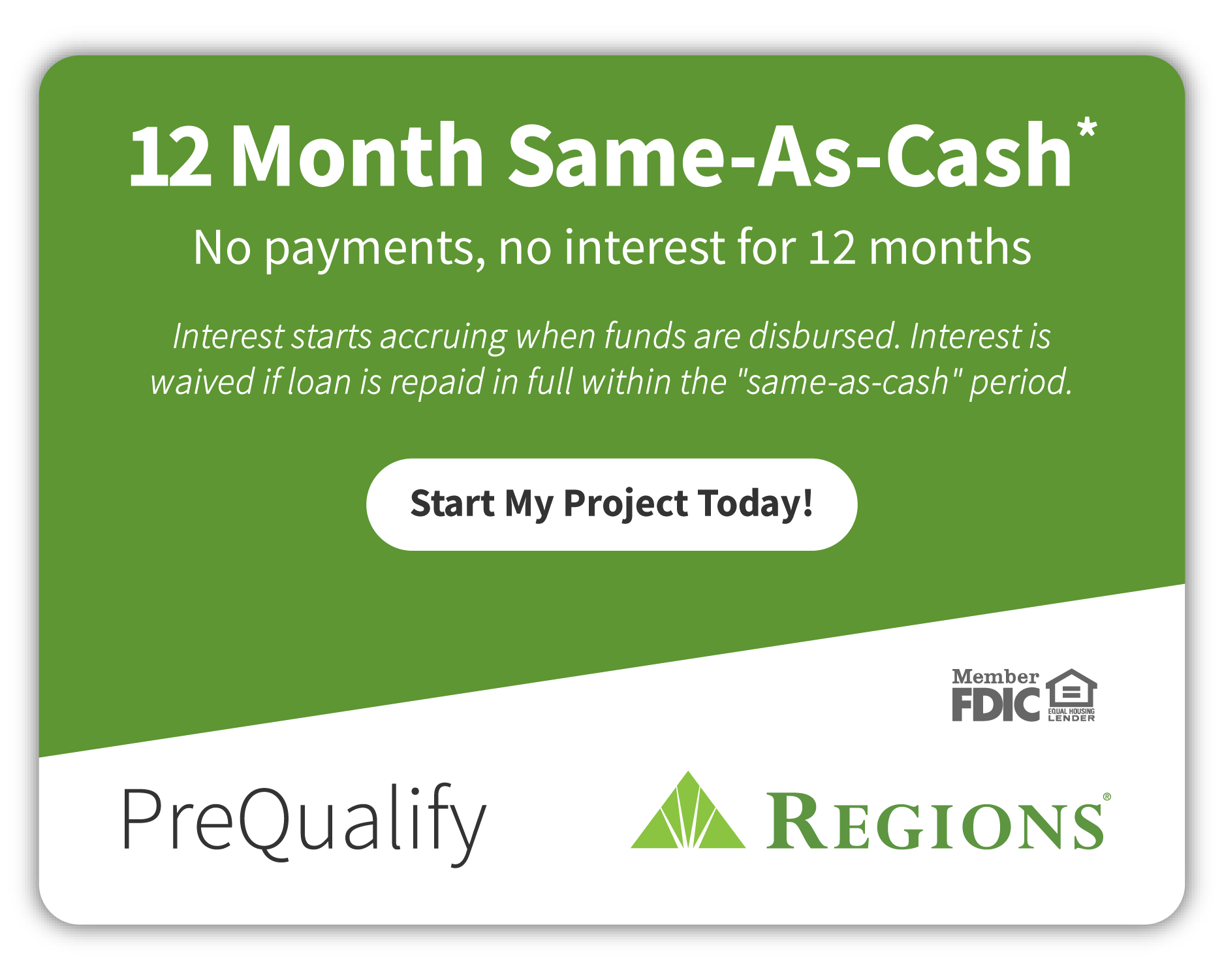 12 Month Same As Cash